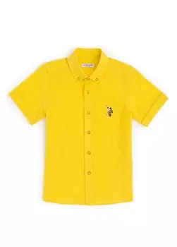 Желтая рубашка для мальчика ELFYKIDS024Y U.S. Polo Assn., желтый