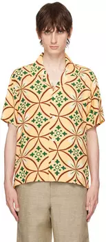 Желтая рубашка Грир Bode, желтый/мультиколор