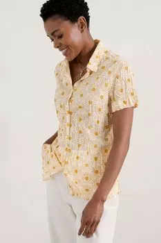 Желтая рубашка с морской солью Mrs Treloar Seasalt Cornwall, желтый