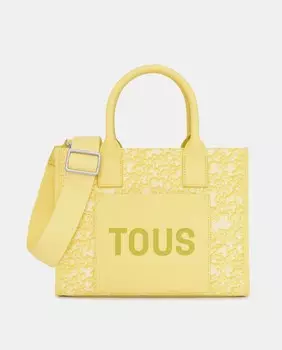 Желтая сумка-шоппер среднего размера Kaos Mini Evolution с логотипом Tous, желтый