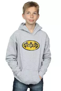 Желтая толстовка с логотипом Бэтмена DC Comics, серый