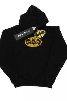 Желтая толстовка с логотипом Бэтмена DC Comics, черный