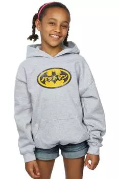 Желтая толстовка с логотипом Бэтмена DC Comics, серый