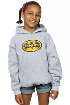 Желтая толстовка с логотипом Бэтмена DC Comics, серый