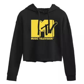 Желтая укороченная толстовка с рисунком логотипа MTV для юниоров Licensed Character