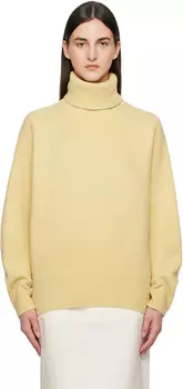 Желтая водолазка двойной вязки TOTEME