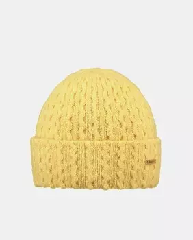 Желтая вязаная шапка Barts, желтый