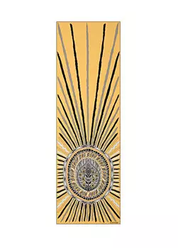 Желтая женская шаль из крепового шелка коренных американцев Imannoor