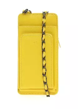 Желтая женская сумка для телефона Fabrika