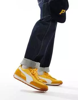 Желто-белые винтажные кроссовки PUMA Easy Rider