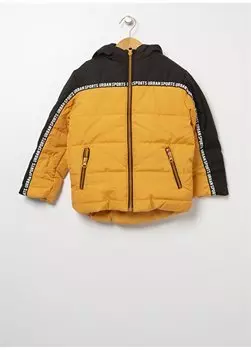 Желто-черное пальто для мальчика URBAN BOY Limon, желтый/черный