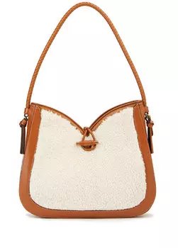 Желто-коричневая женская кожаная сумка через плечо Isabel Marant