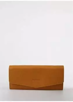 Желто-коричневый женский кожаный кошелек 185x9x3 см Frk 510 Flt Fabrika, загар