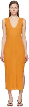 Желтое платье-миди Isole by Malene Birger