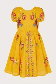 Желтое платье от Boutique Originals Monsoon, желтый