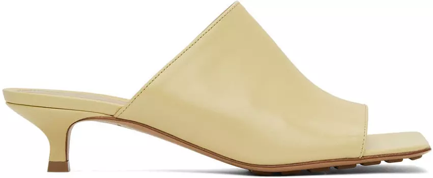 Желтые эластичные сандалии без задника Bottega Veneta
