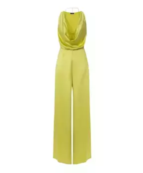Желтые брюки Elisabetta Franchi, желтый