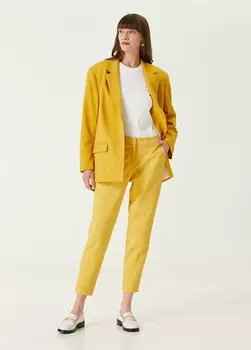 Желтые брюки-сигареты Sorbe
