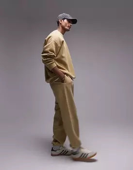 Желтые джоггеры Topman свободного кроя с выстиранным винтажным эффектом