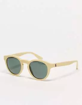 Желтые круглые солнцезащитные очки Polo Ralph Lauren – эксклюзивно для ASOS