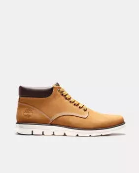 Желтые мужские ботинки из нубука Timberland