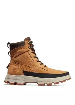 Желтые мужские кожаные ботинки Timberland