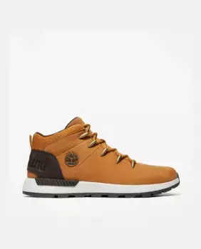 Желтые мужские кроссовки средней высоты на шнуровке Sprint Trekker Timberland, цвет Mostaza