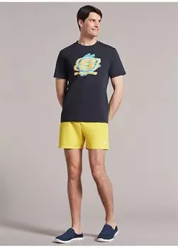 Желтые мужские шорты S211654-200 Купальники M 5 дюймов Плавки Skechers