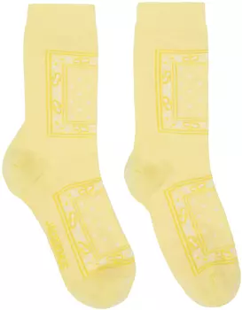Желтые носки 'Les Chaussettes Bandana' Jacquemus