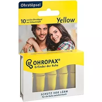 Желтые пенные беруши Ohropax