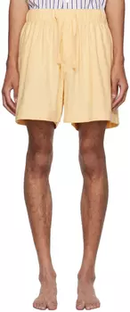 Желтые пижамные шорты с четырьмя карманами Tekla