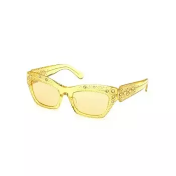 Желтые пластиковые солнцезащитные очки Swarovski