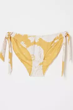 Желтые плавки бикини FatFace с цветочным мотивом Fat Face, желтый