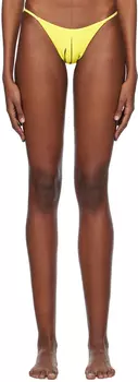 Желтые плавки бикини с мини-кольцами Louisa Ballou