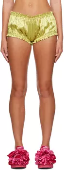 Желтые шорты Collina Strada со рюшами
