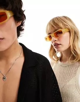 Желтые солнцезащитные очки с запахом AJ Morgan