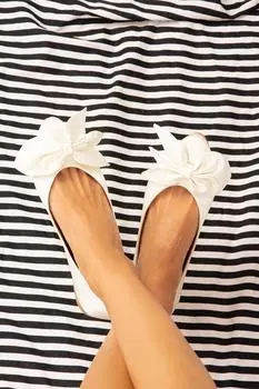 Желтые женские балетки Fox Shoes, экрю