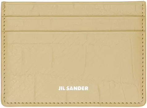 Желтый держатель кредитной карты Jil Sander