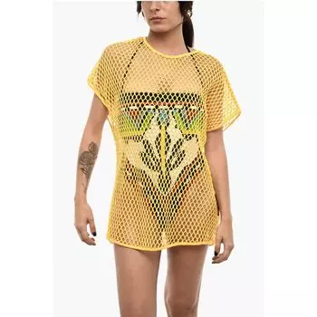 Желтый хлопковый купальник Dsquared2, Yellow