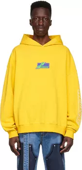 Желтый худи из хлопка We11done