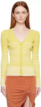 Желтый кардиган карго Staud