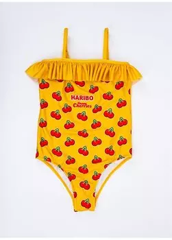 Желтый купальник для девочек Купальник для девочек Haribo, желтый