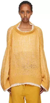 Желтый многослойный свитер AIREI