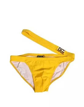 Желтый пояс с логотипом Пляжная одежда Плавки Плавки Dolce & Gabbana, Yellow