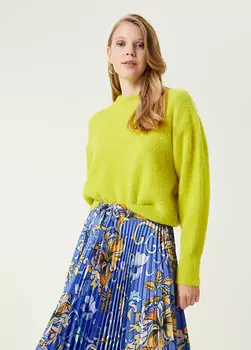 Желтый пушистый свитер tuche Beymen