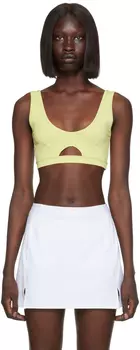 Желтый спортивный бюстгальтер Peekaboo Outdoor Voices