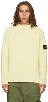 Желтый свитер из синели Stone Island