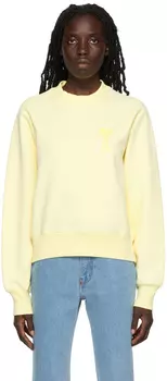 Желтый свитшот Ami de Cur AMI Alexandre Mattiussi