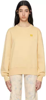 Желтый свитшот с круглым вырезом Acne Studios