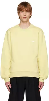 Желтый свитшот с вышивкой Solid Homme